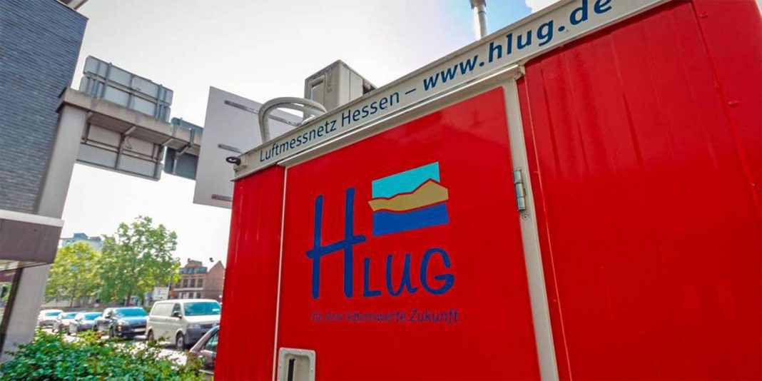 Die Messstation an der Schiede in Limburg hat vergangenes Jahr eine höhere Stickoxid-Belastung gemessen. © Stadt Limburg